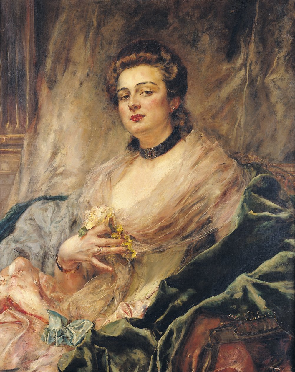 A művész feleségének portréja alkotó: Eduardo Leon Garrido