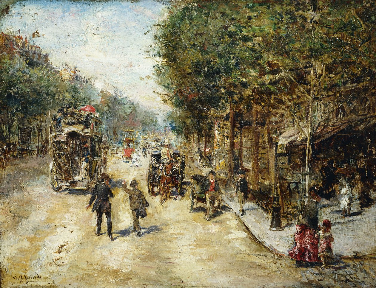 A Grands Boulevards, Párizs, alkotó: Eduardo Leon Garrido