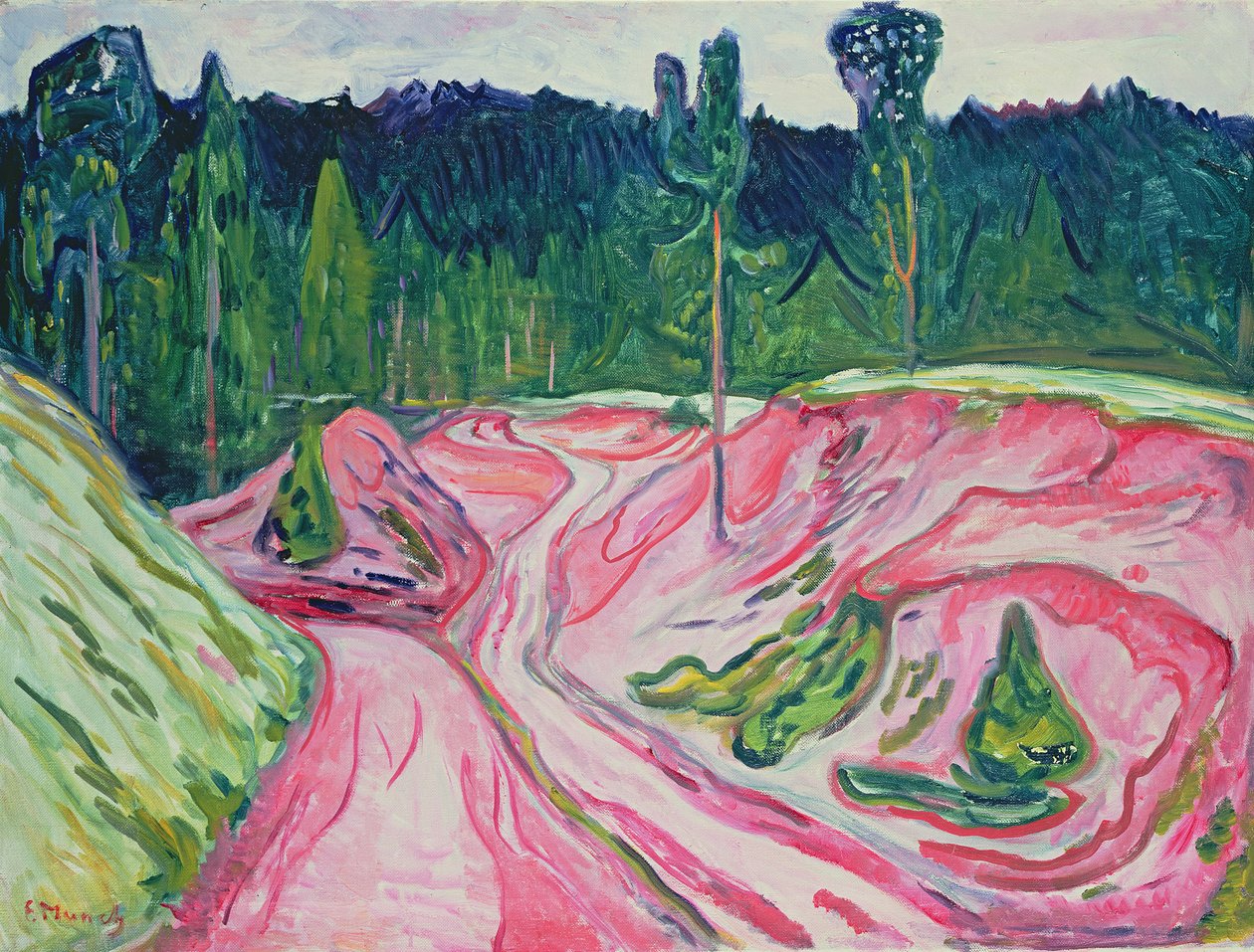 Erdő Türingiában, 1904 körül alkotó: Edvard Munch