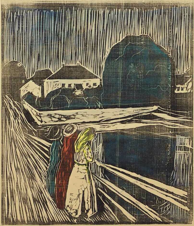 Lányok a mólón alkotó: Edvard Munch