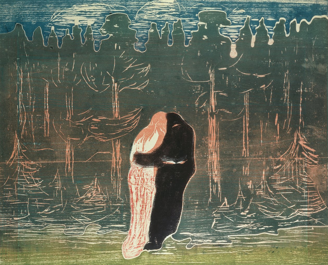 Szerelmesek alkotó: Edvard Munch