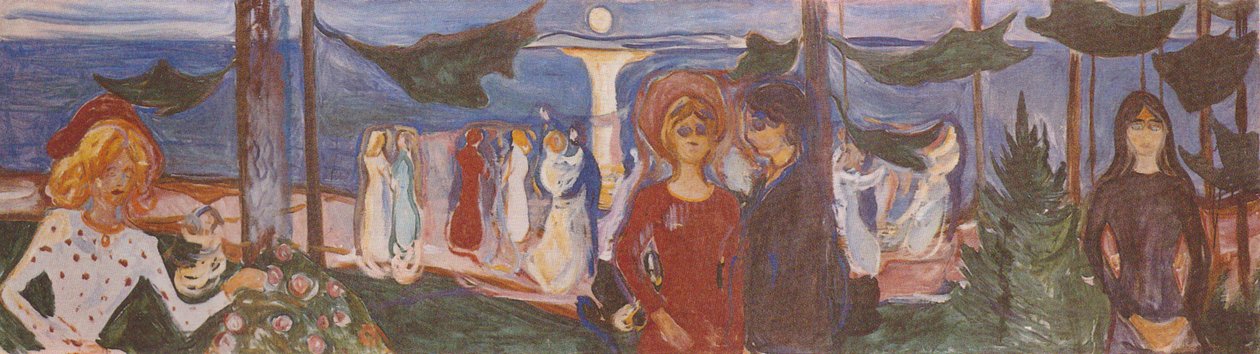 Tánc a tenger mellett alkotó: Edvard Munch