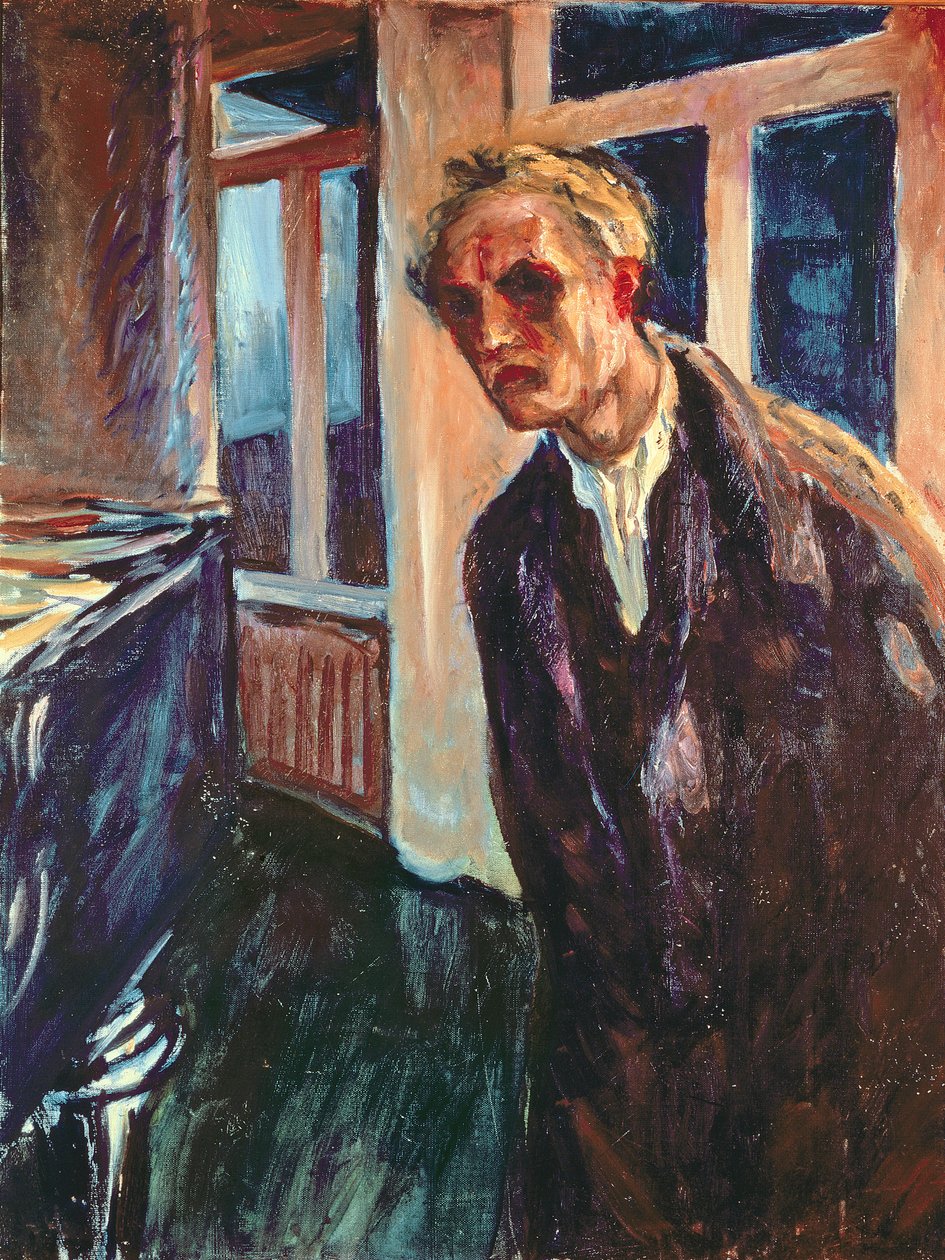 Vándor éjszaka: önarckép alkotó: Edvard Munch