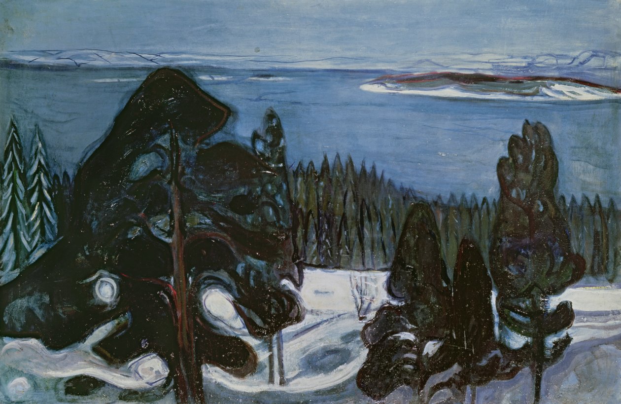 Téli éjszaka, 1900 körül alkotó: Edvard Munch
