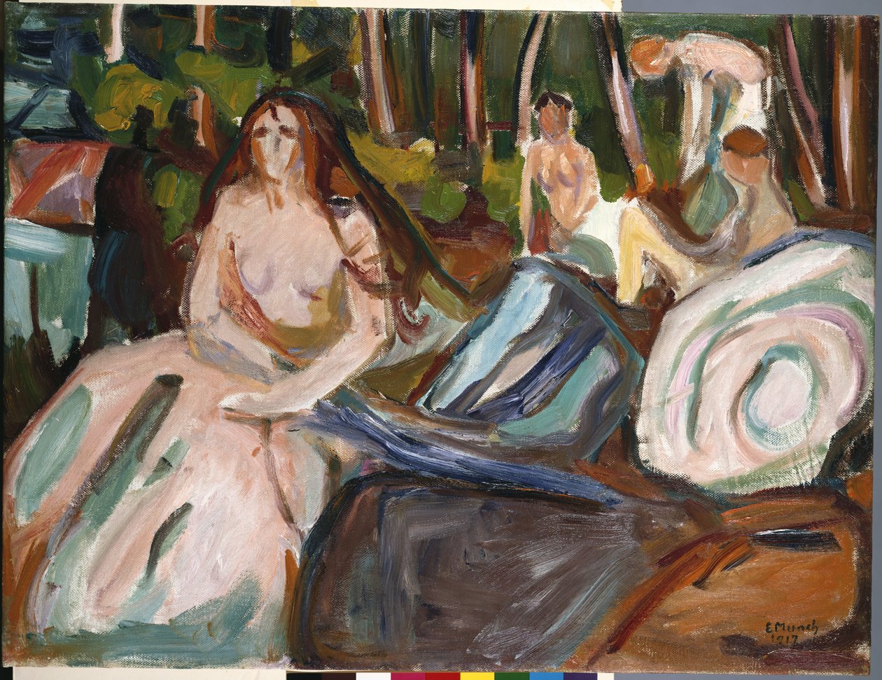 Fürdőzők alkotó: Edvard Munch