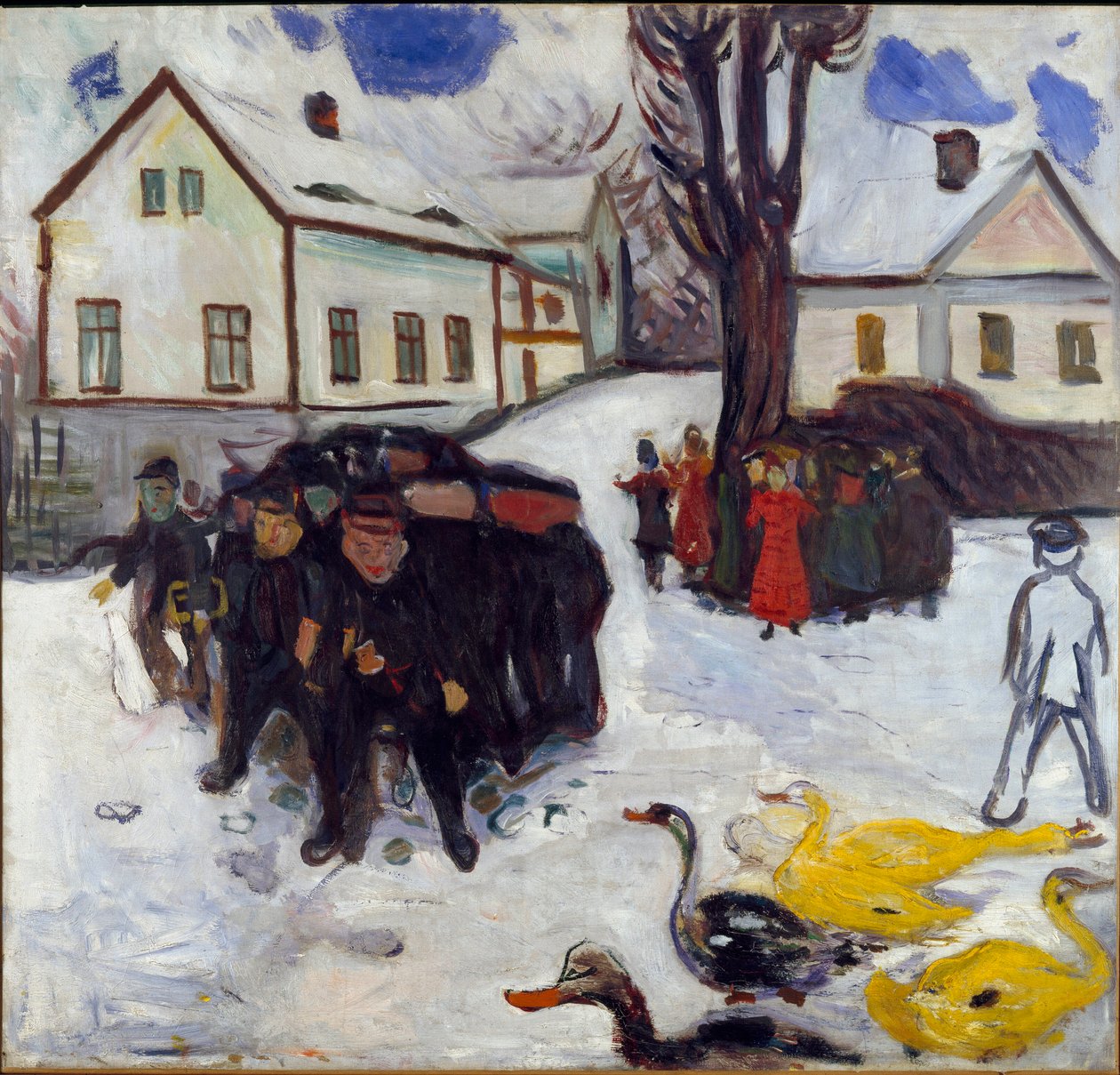Gyerekek és libák alkotó: Edvard Munch