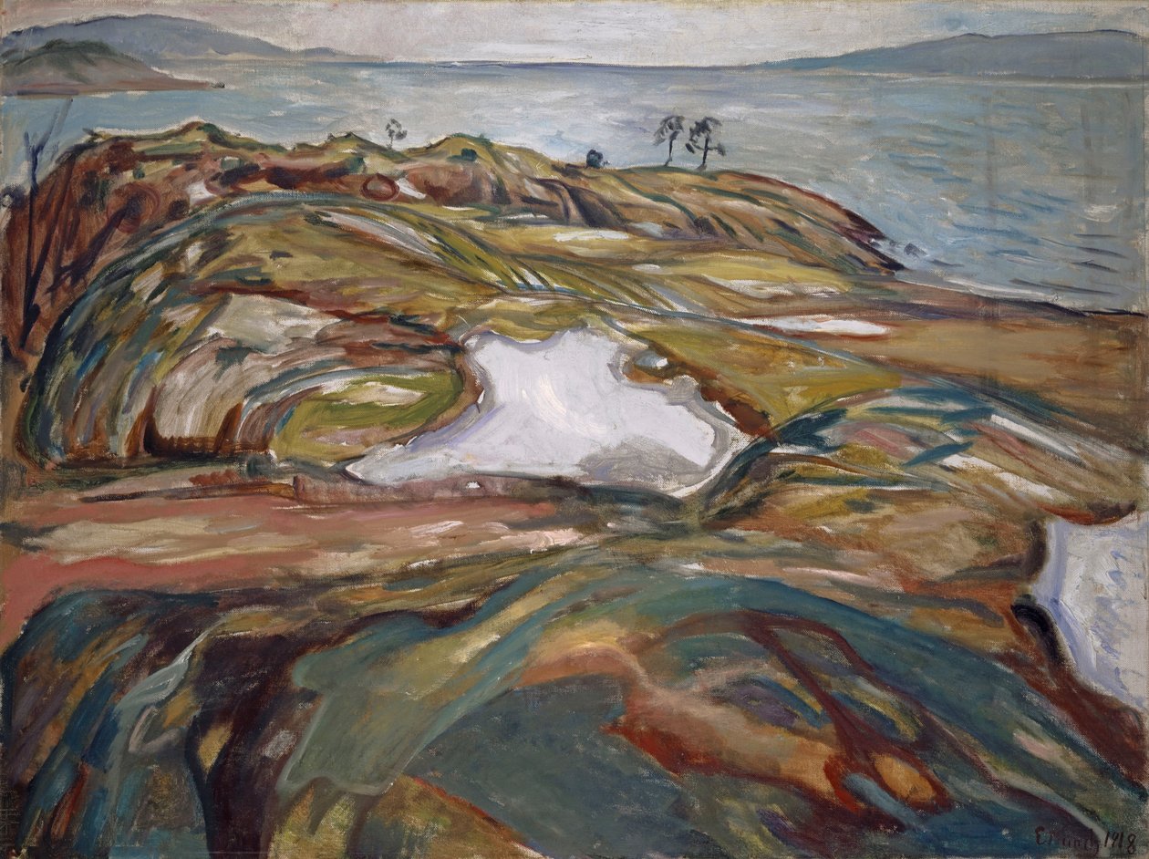 Tengerparti táj, 1918. alkotó: Edvard Munch