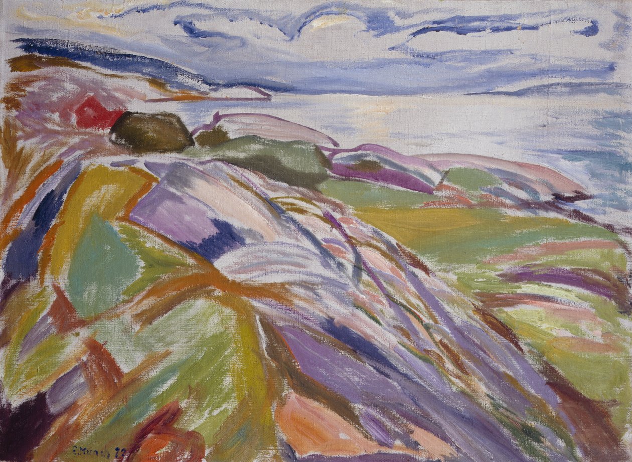Tengerparti táj, Hvitsten alkotó: Edvard Munch