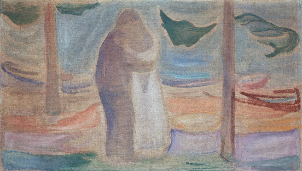 Pár a tengerparton alkotó: Edvard Munch