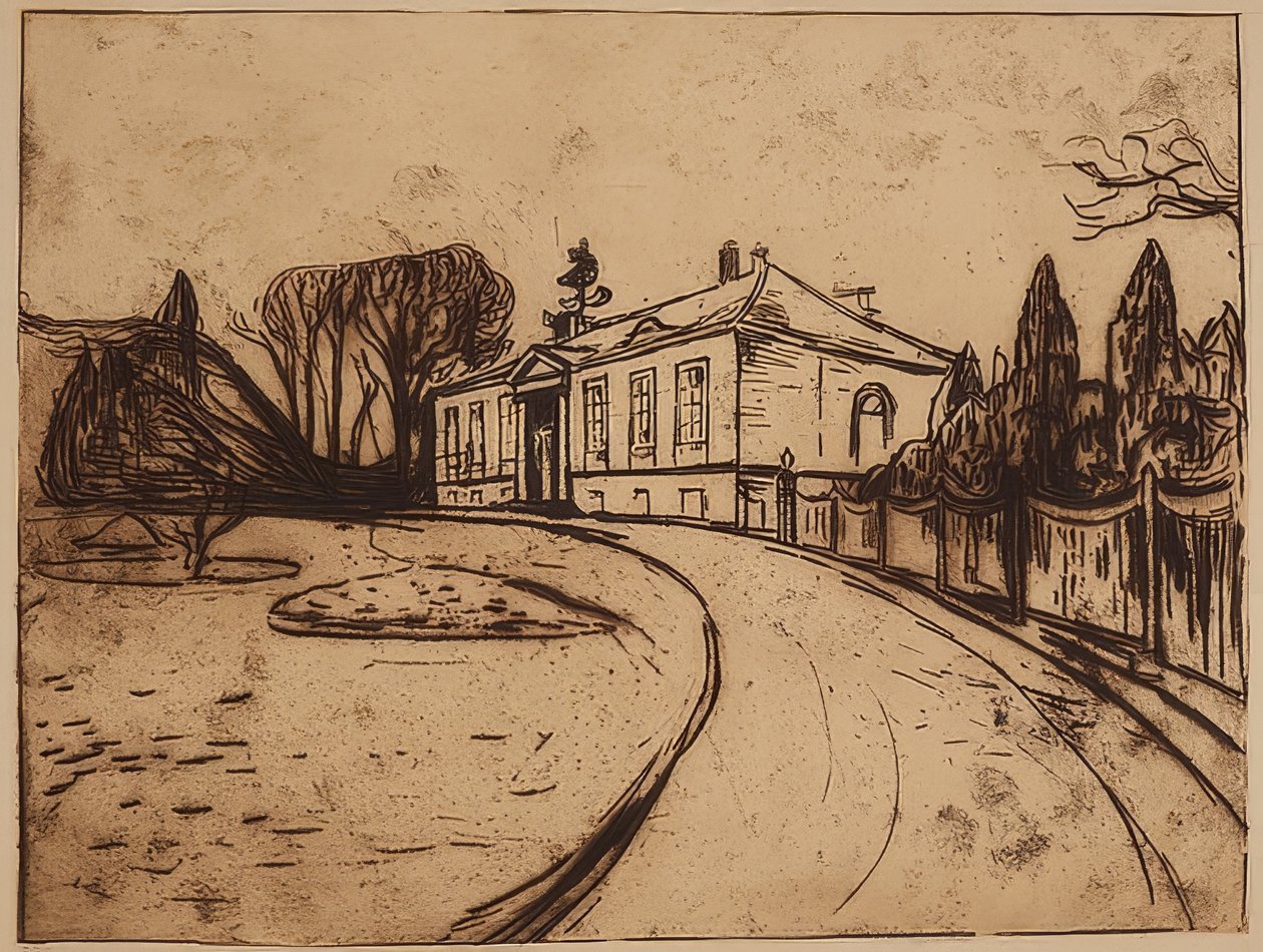 A ház. 1902 alkotó: Edvard Munch