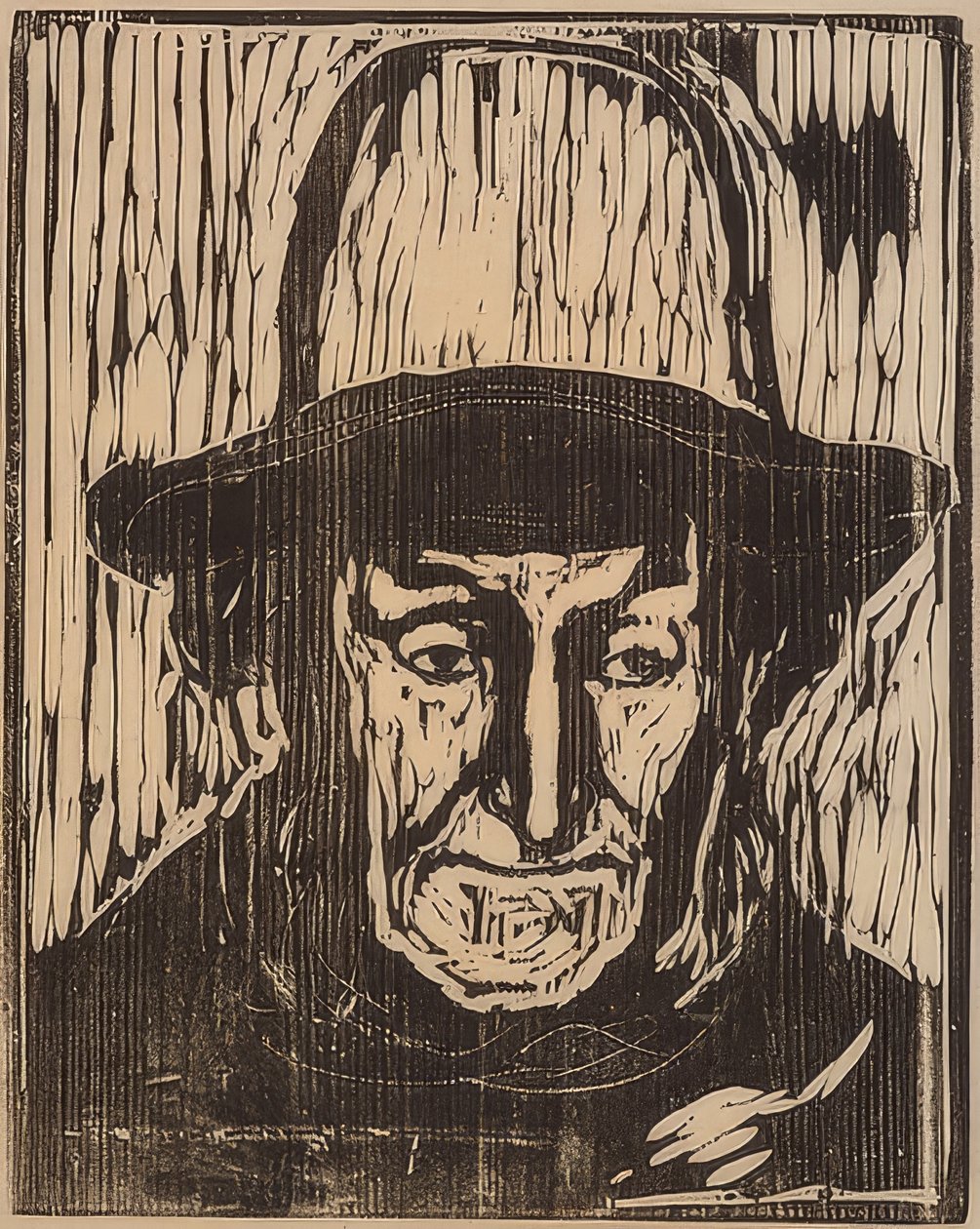 Az öreg halász. 1897 alkotó: Edvard Munch