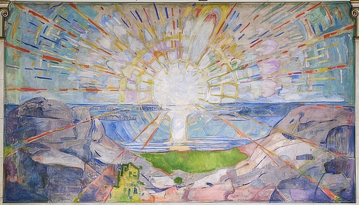 A nap. 1911-16 alkotó: Edvard Munch
