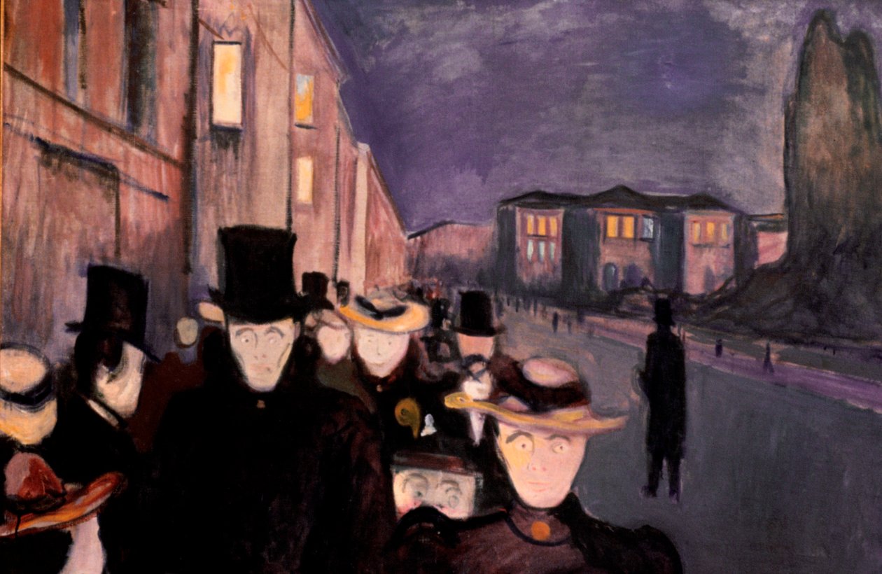 Este Karl Johanról, 1892 alkotó: Edvard Munch