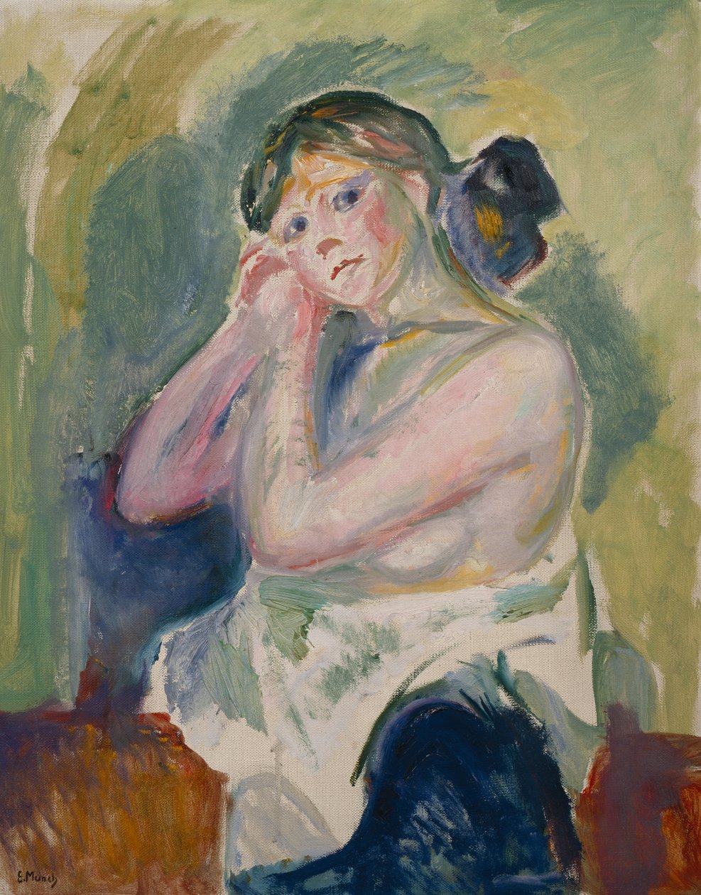 Félmeztelenül alkotó: Edvard Munch