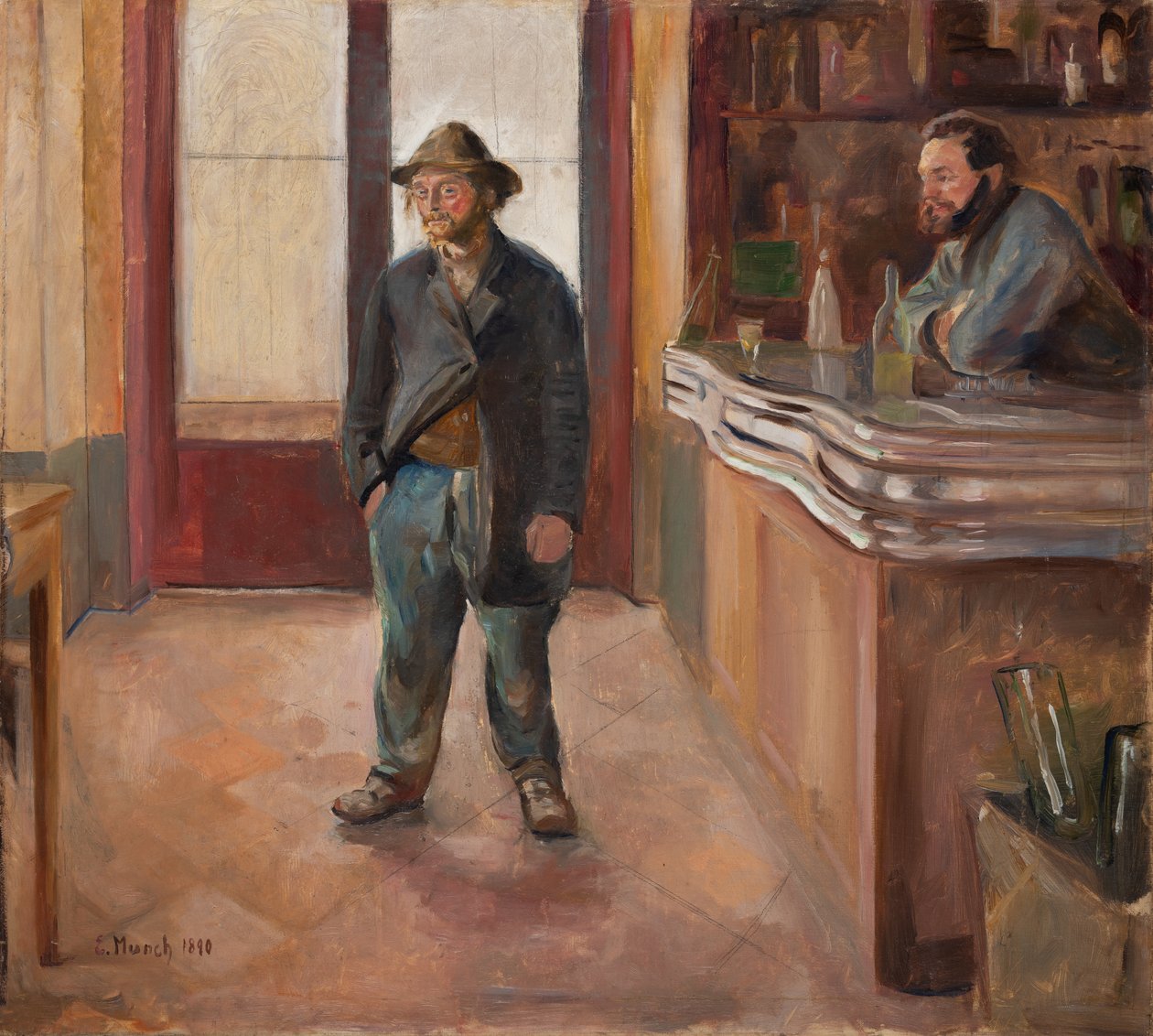 A kocsmában alkotó: Edvard Munch