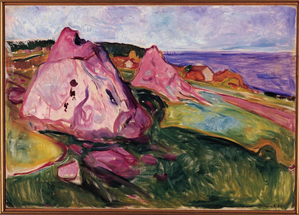 Táj, Violet Rocks alkotó: Edvard Munch