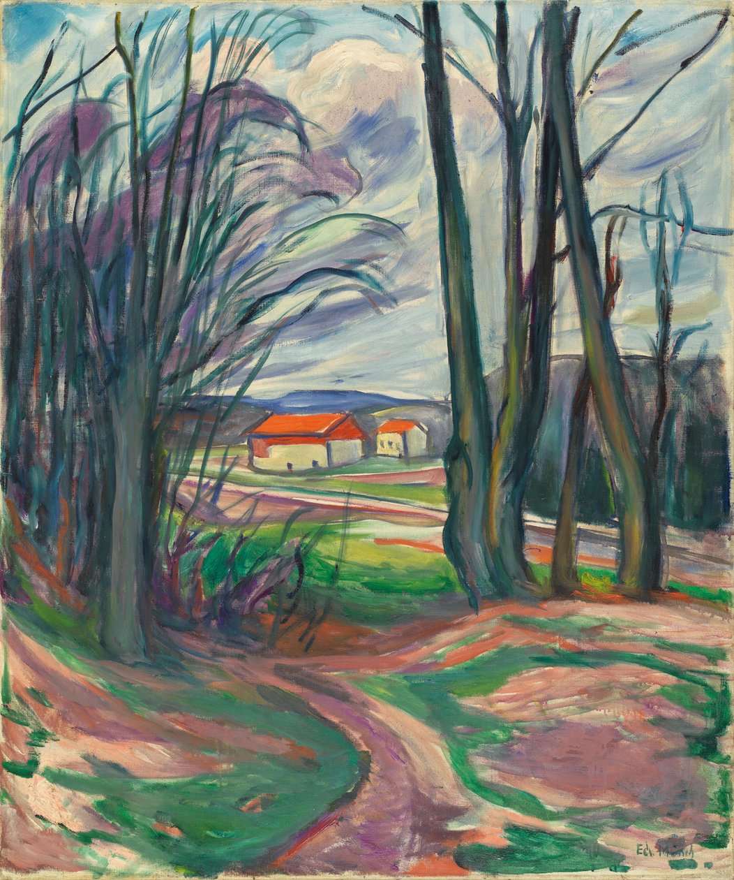 Táj Skoyenben, 1920-as évek alkotó: Edvard Munch