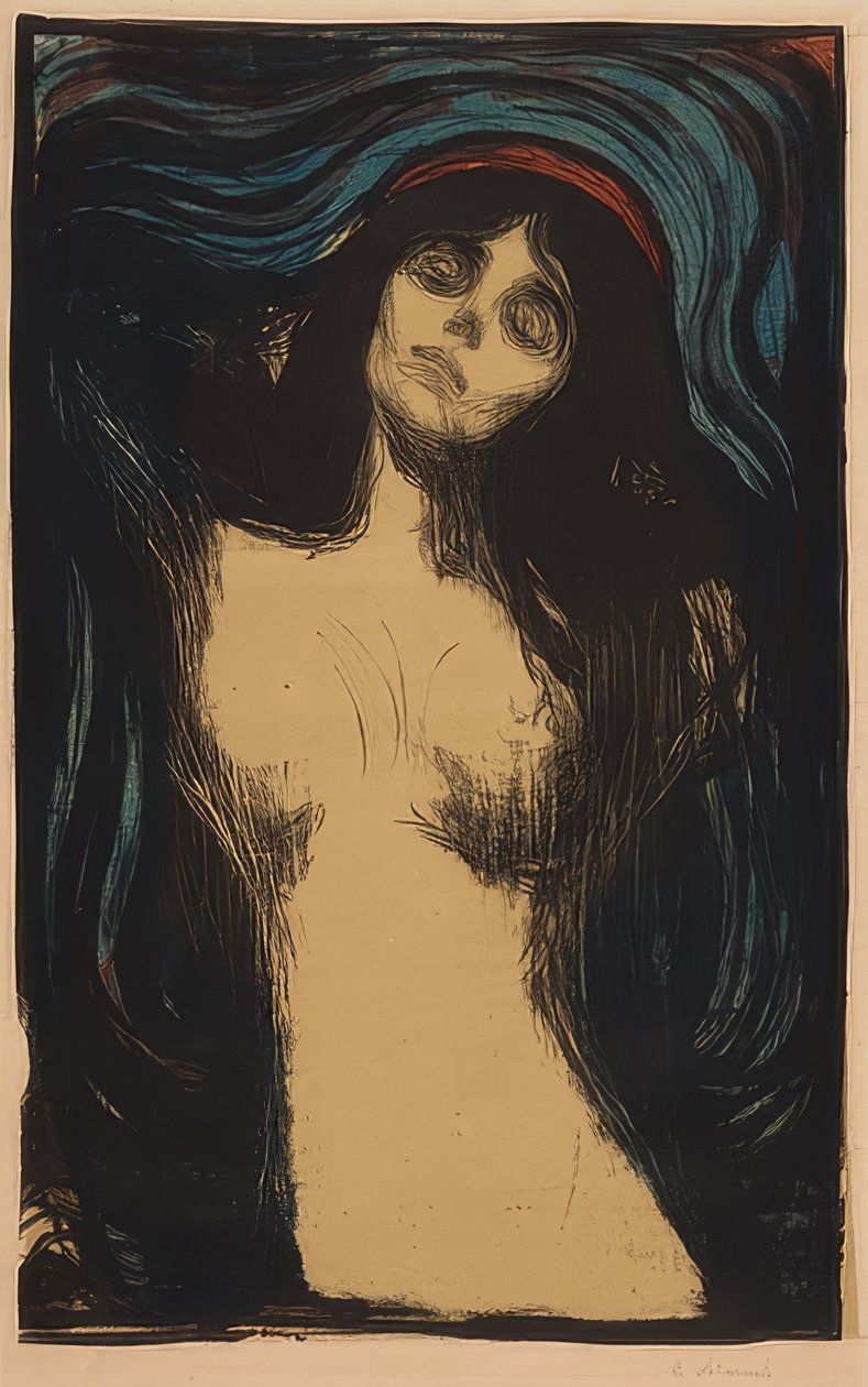Madonna. Az 1895/1902 alkotó: Edvard Munch