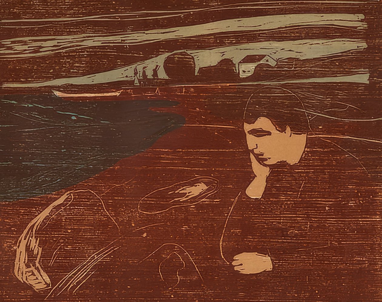 Melankólia III. 1902 alkotó: Edvard Munch