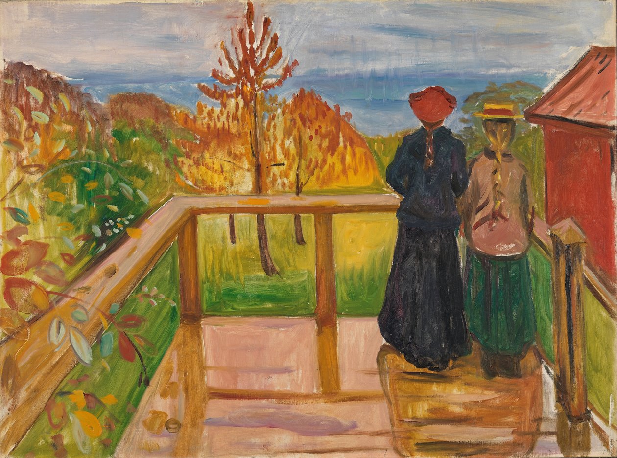 A verandán alkotó: Edvard Munch