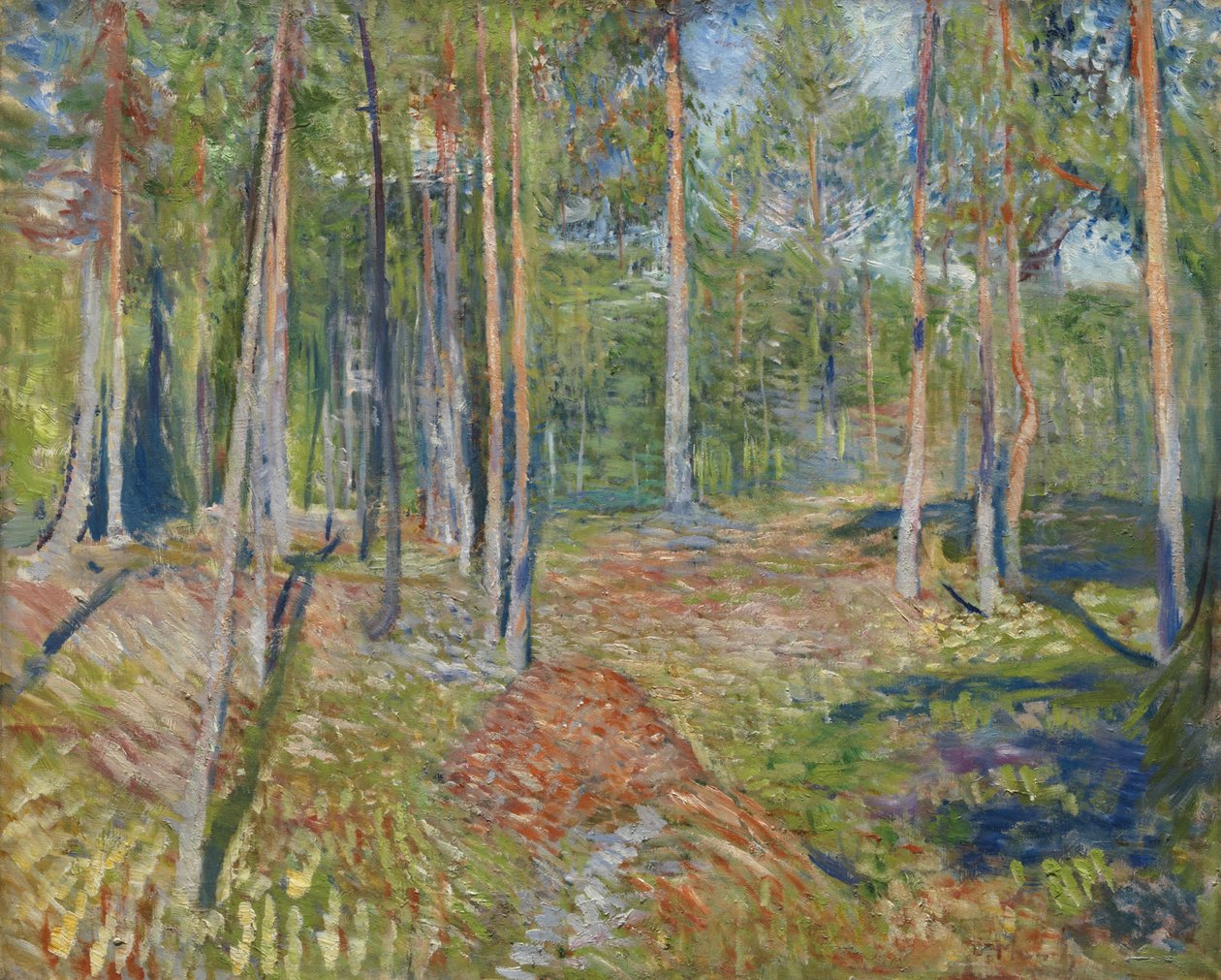Fenyőerdő, 1891-1892 alkotó: Edvard Munch