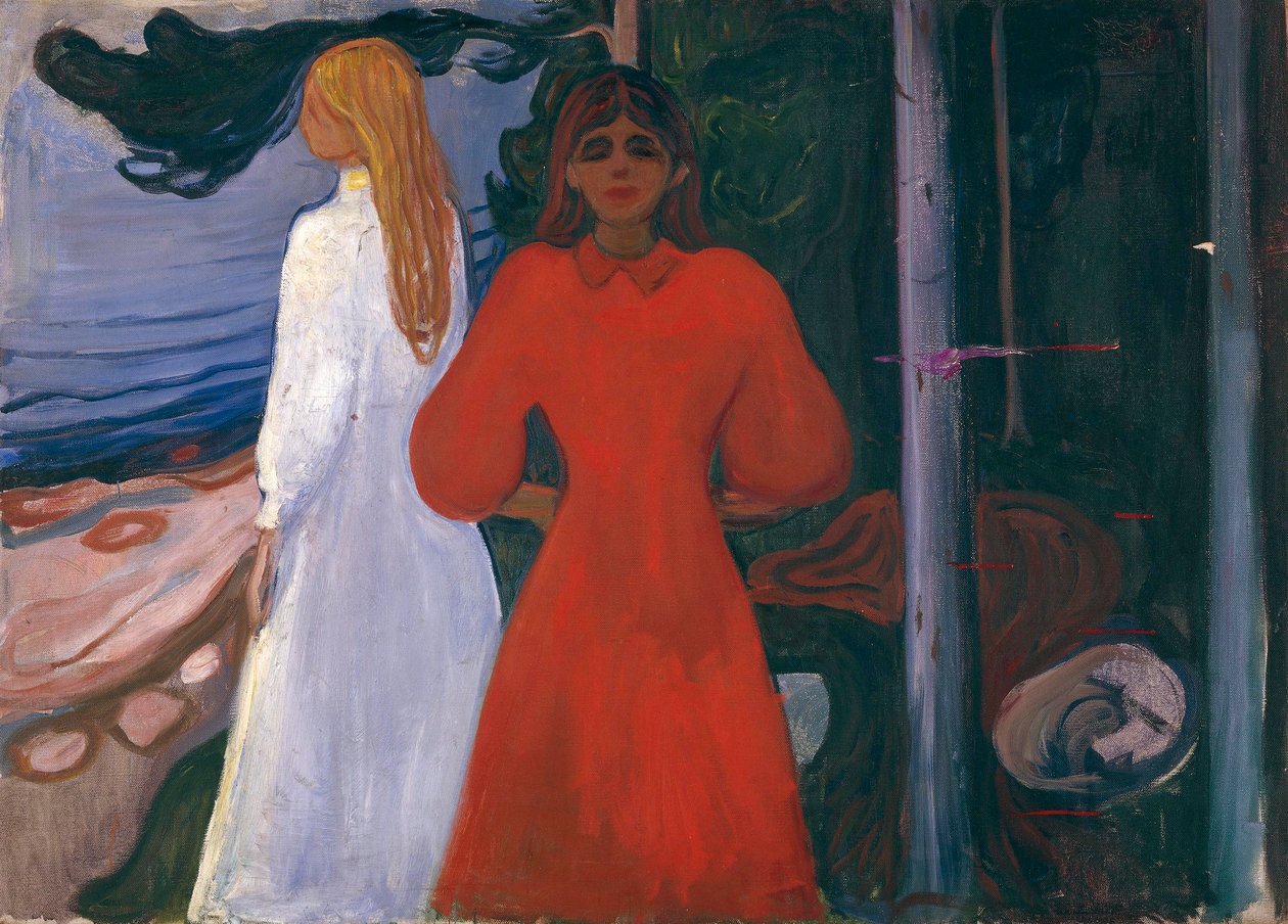 Piros és fehér alkotó: Edvard Munch