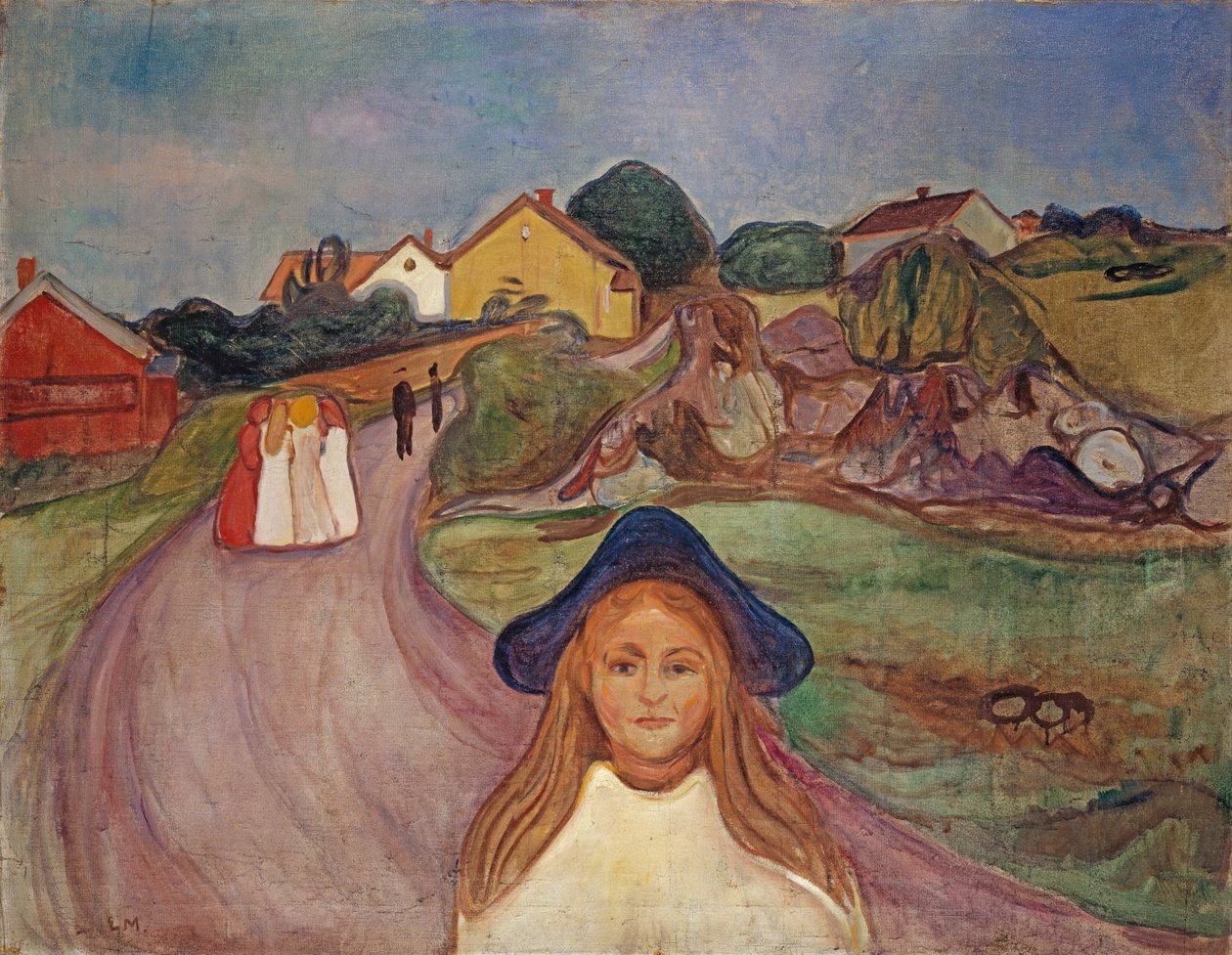 Út Aasgaardstrandban, 1901 alkotó: Edvard Munch
