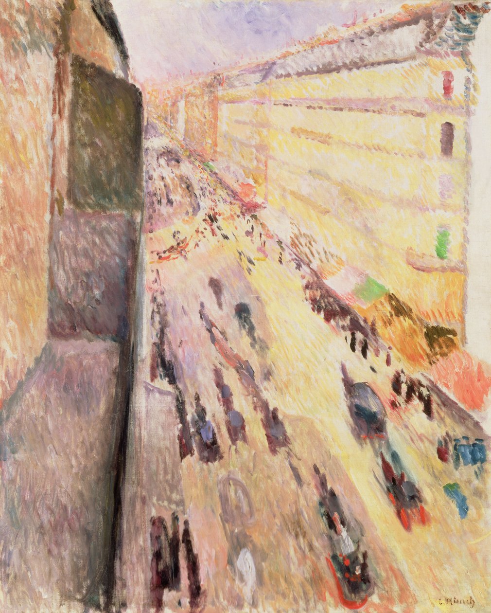 Rue de Rivoli, 1891 alkotó: Edvard Munch