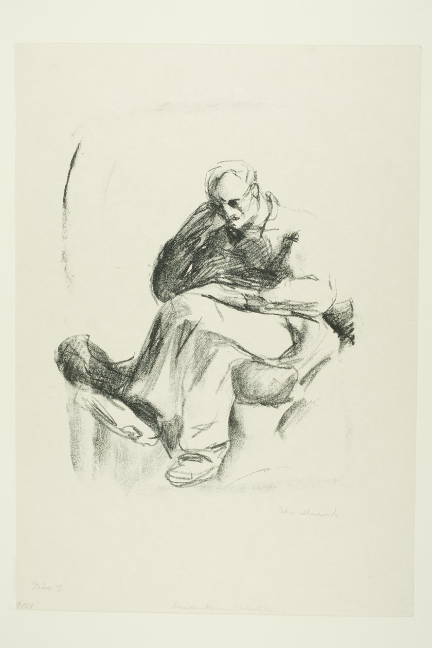 Ülő ember alkotó: Edvard Munch