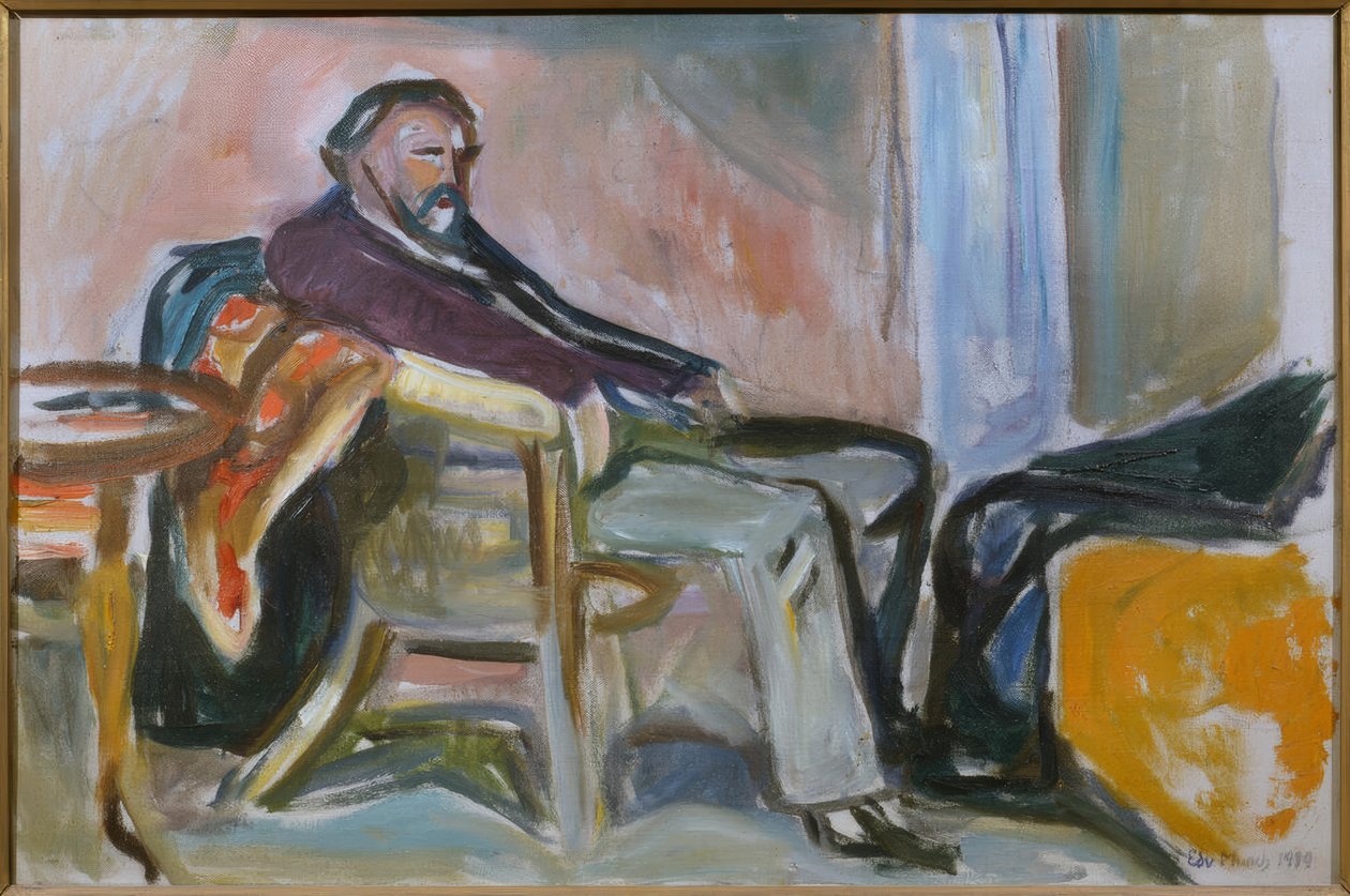 Önarckép influenza után alkotó: Edvard Munch