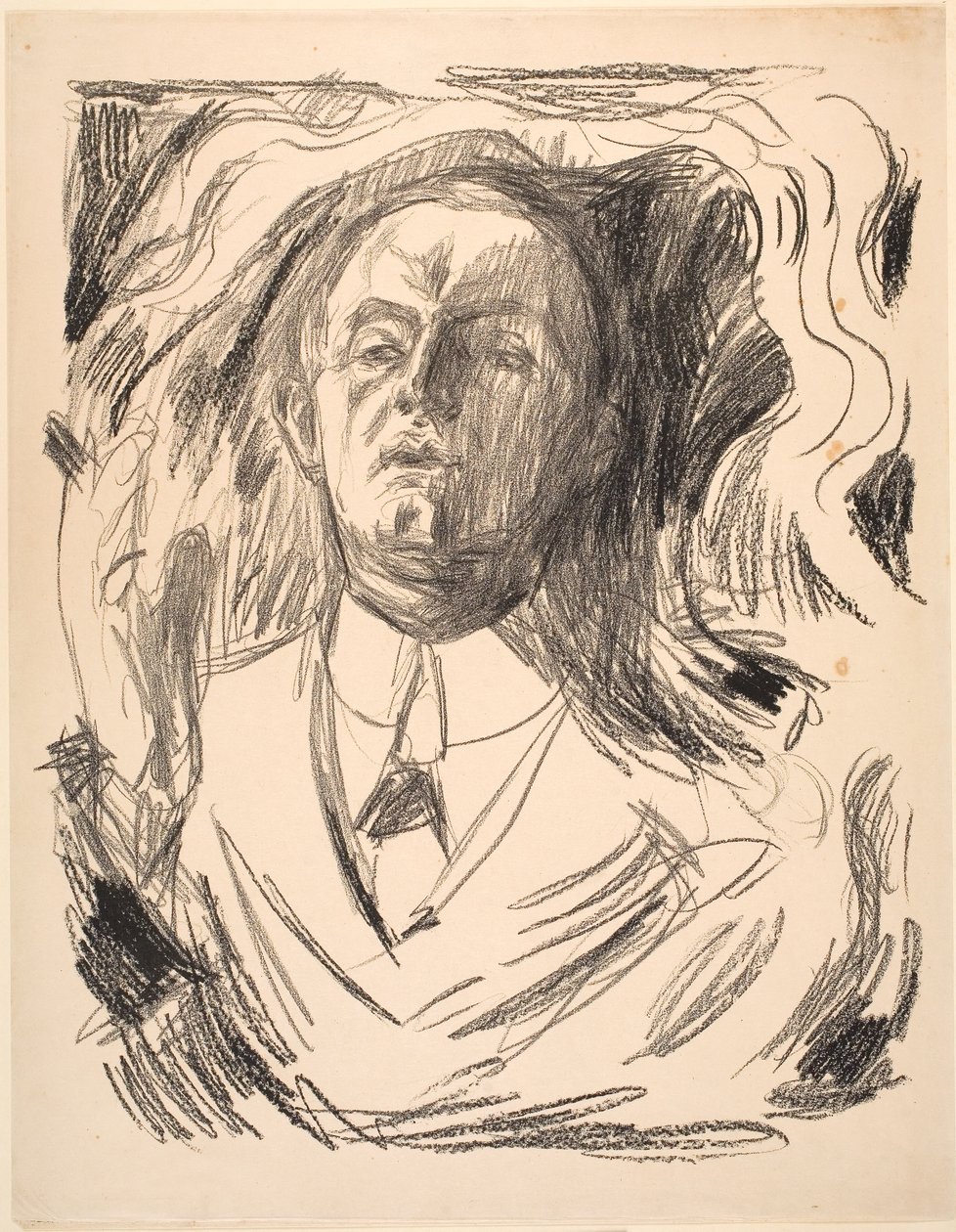Önarckép cigarettával alkotó: Edvard Munch