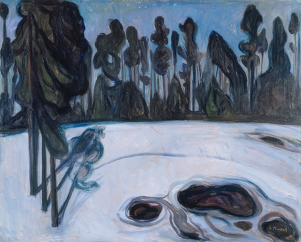 Csillagos éjszaka 1901 alkotó: Edvard Munch
