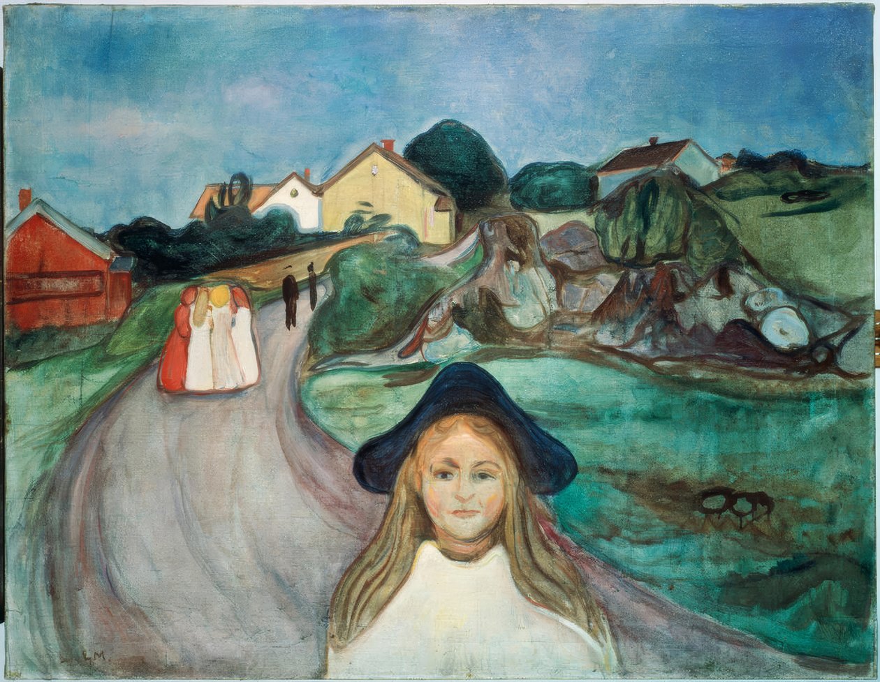 Utca Asgardstrandban alkotó: Edvard Munch