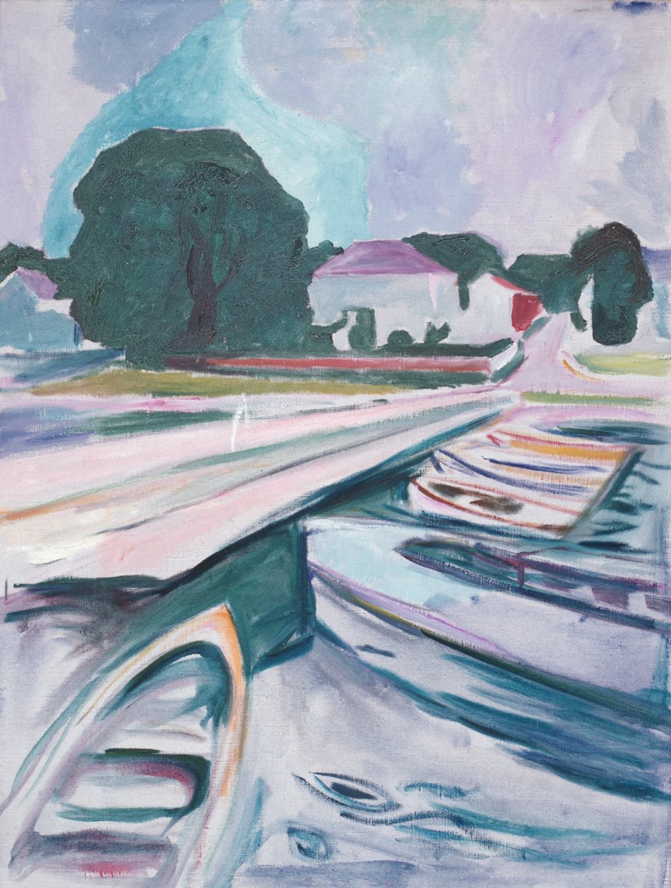 A híd Aasgaardstrandnál alkotó: Edvard Munch