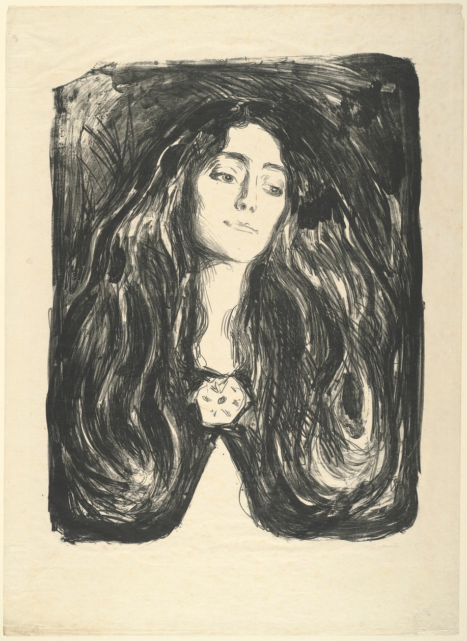 A bross. Éva Mudocci alkotó: Edvard Munch