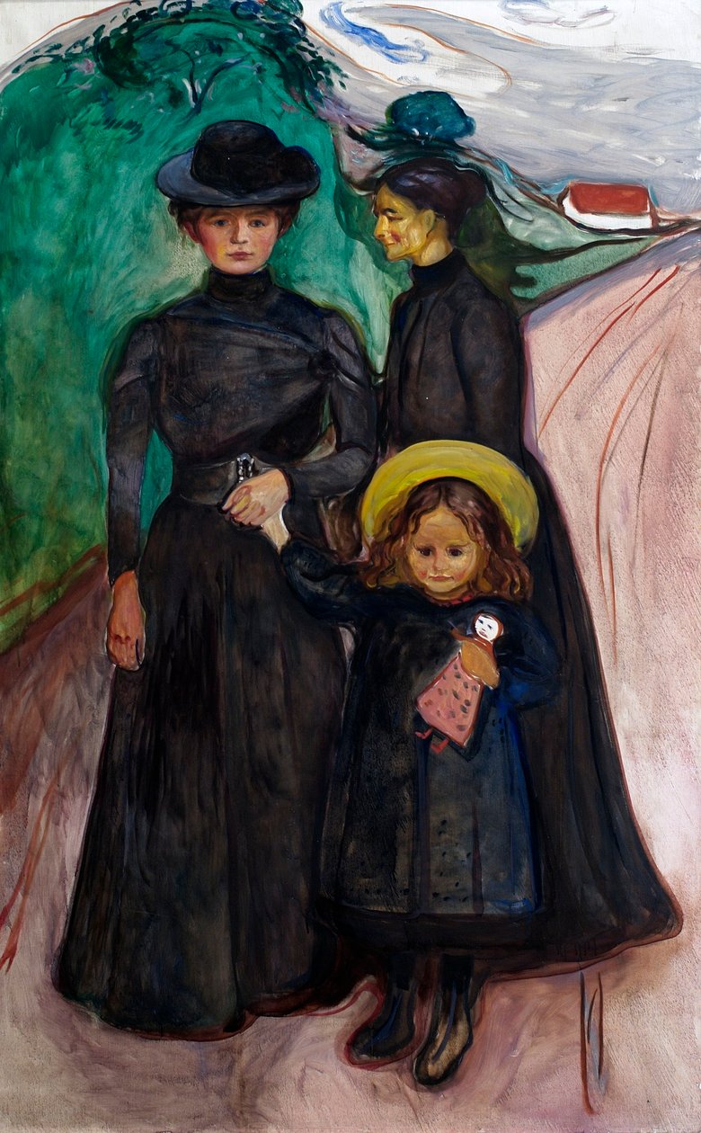 A család (A könyvcsalád) alkotó: Edvard Munch