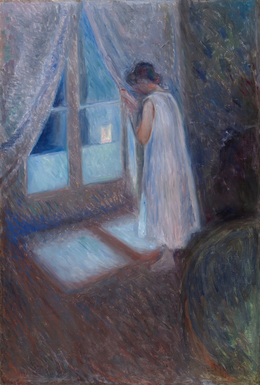 A lány az ablaknál, 1893. alkotó: Edvard Munch