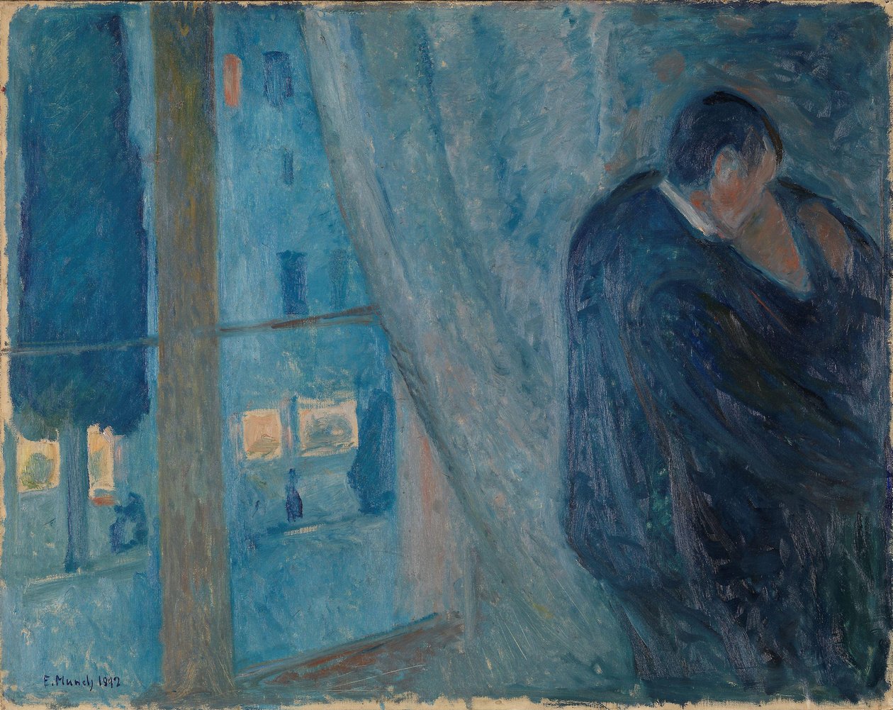 A csók, 1892. alkotó: Edvard Munch
