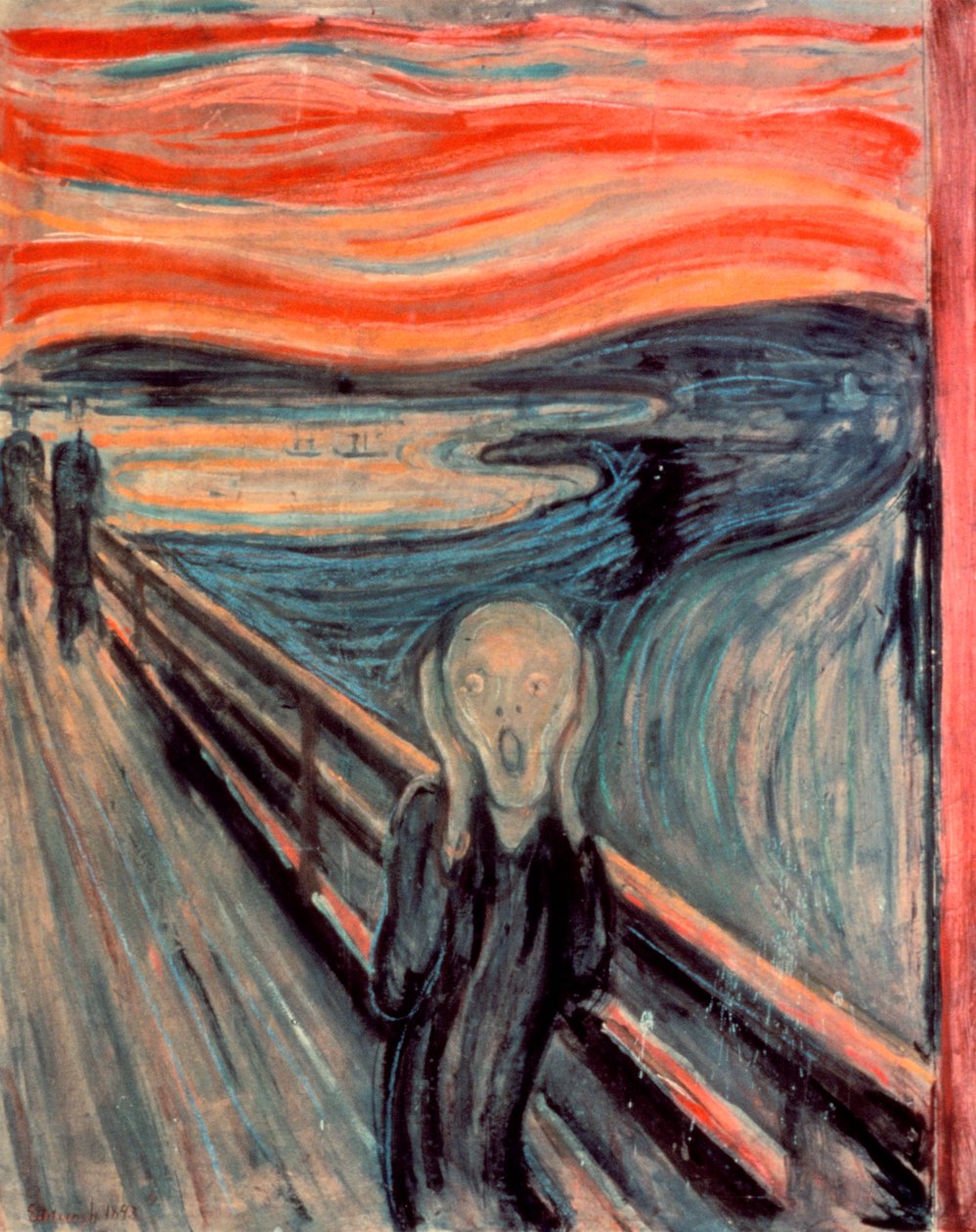 A sikoly, 1893 alkotó: Edvard Munch