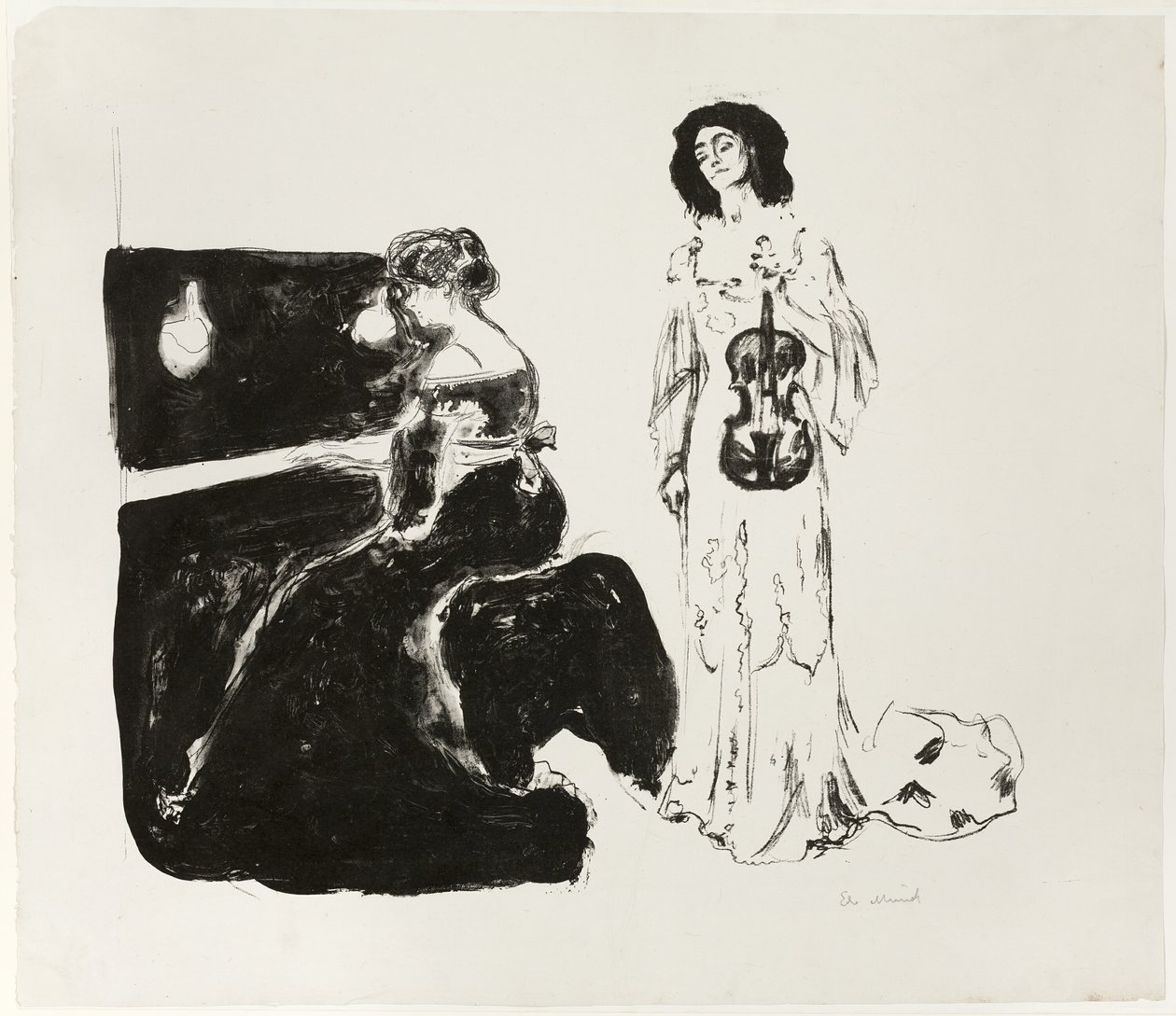 A hegedűkoncert alkotó: Edvard Munch