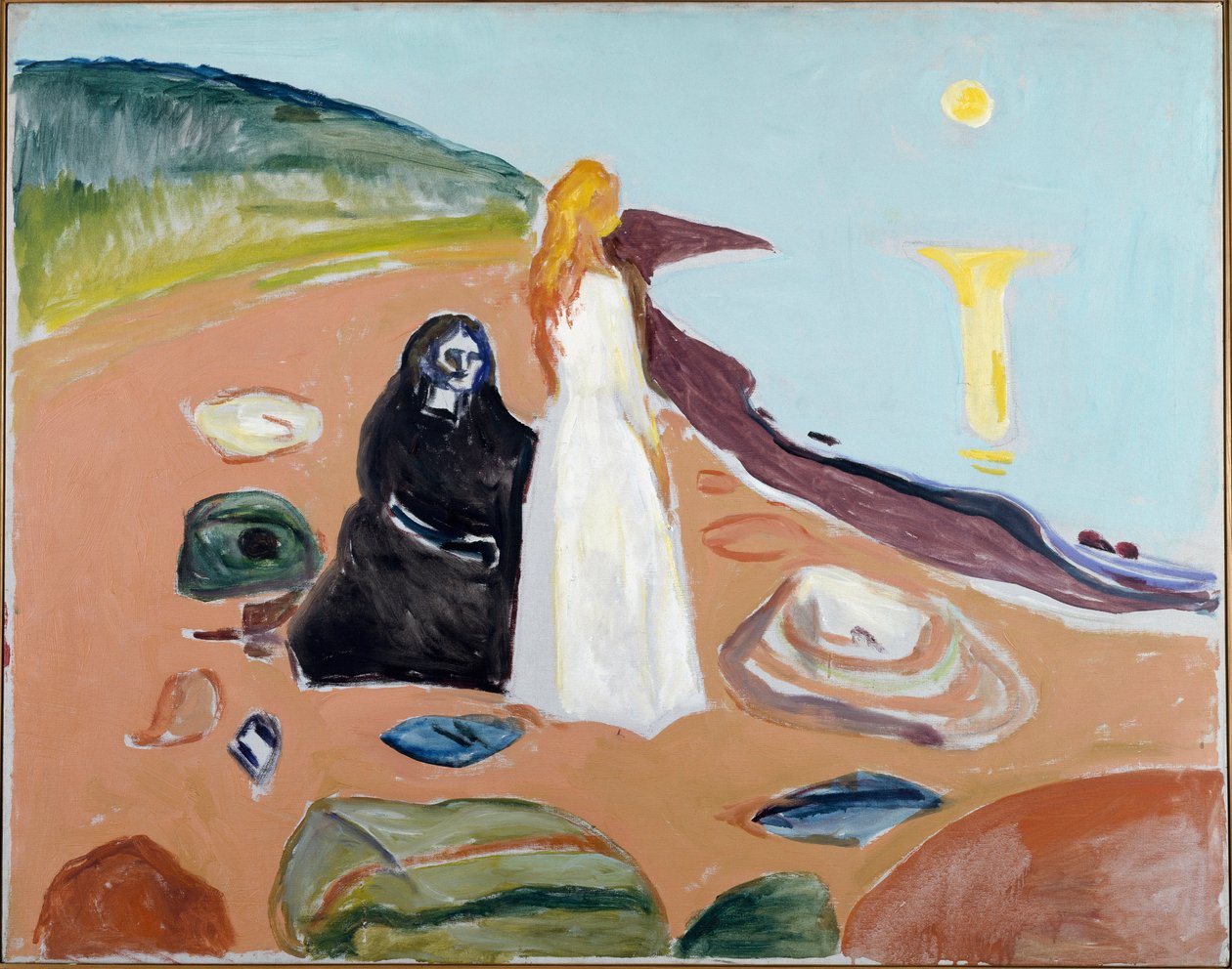 Két nő a tengerparton (festmény, 1935 körül) alkotó: Edvard Munch
