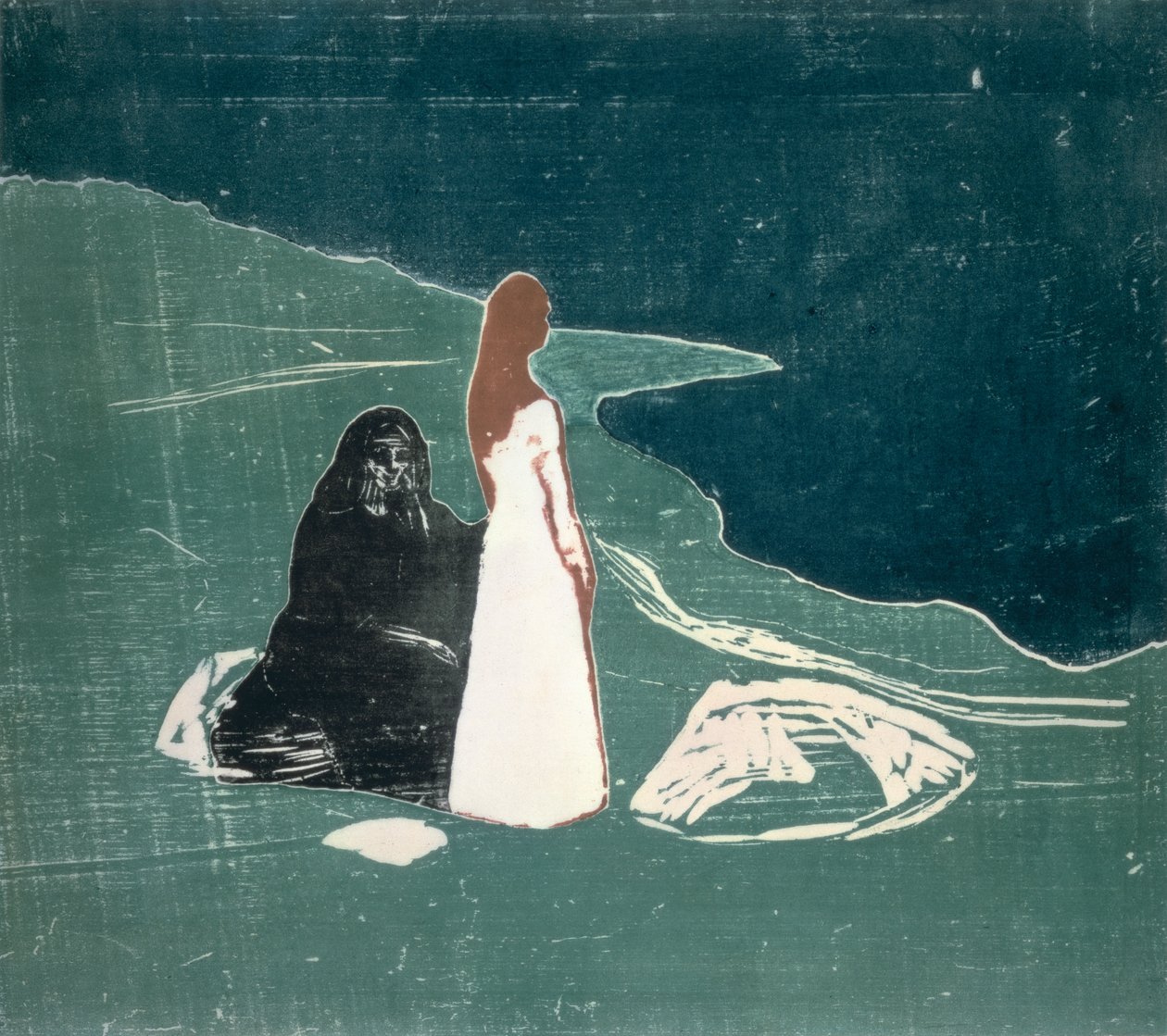 Két nő a parton alkotó: Edvard Munch