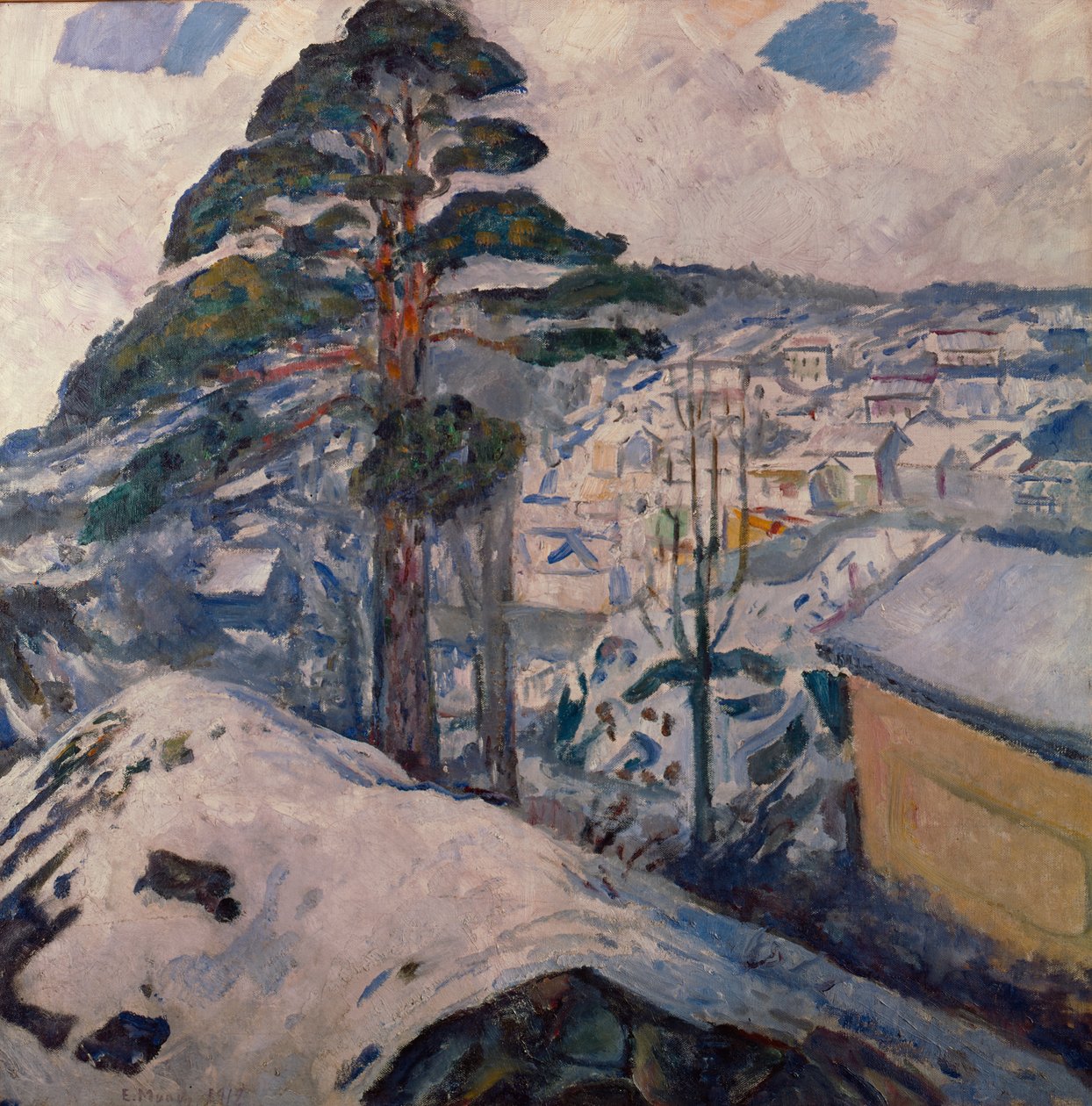Tél Kragerøben alkotó: Edvard Munch