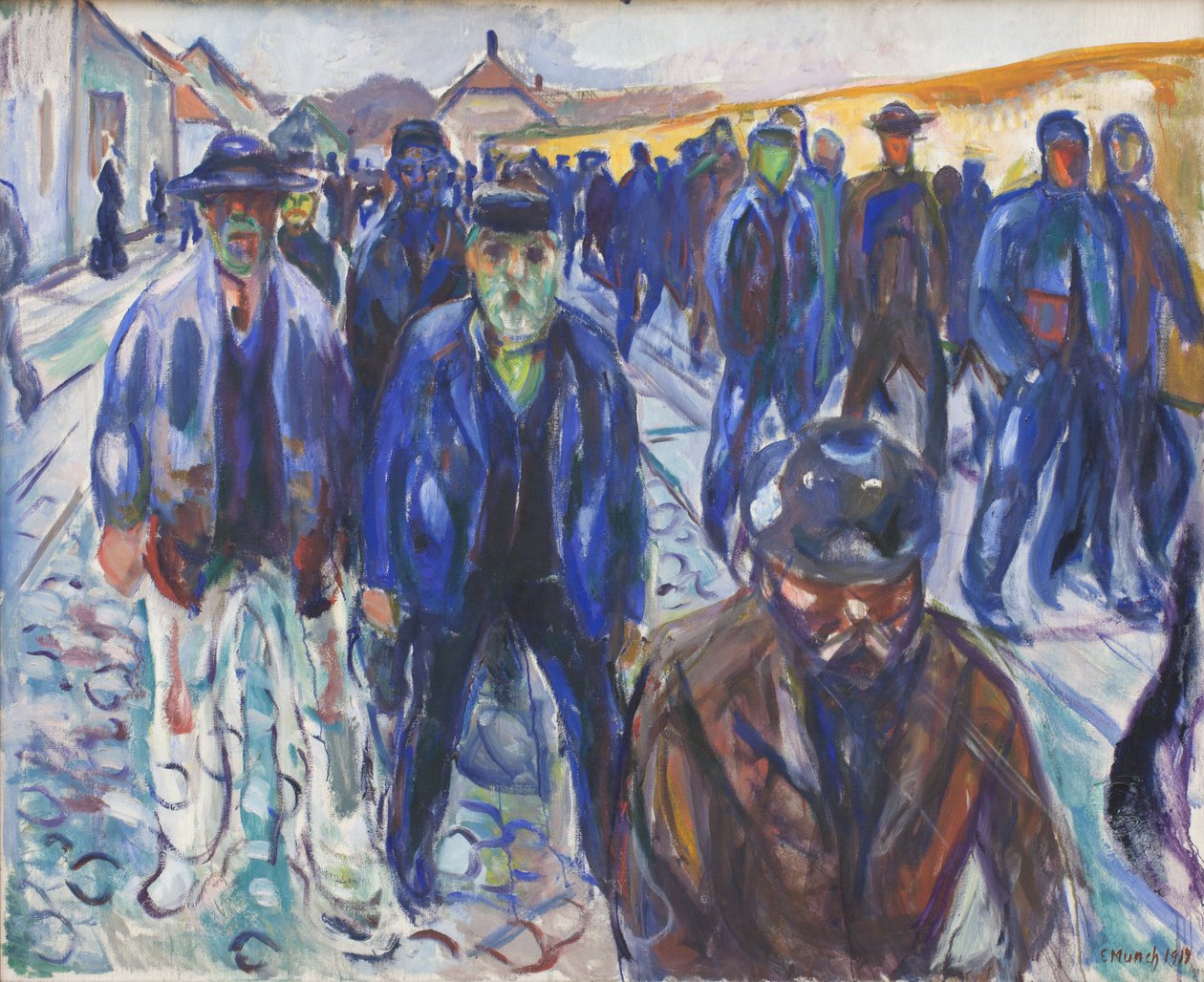Hazafelé tartó munkások alkotó: Edvard Munch