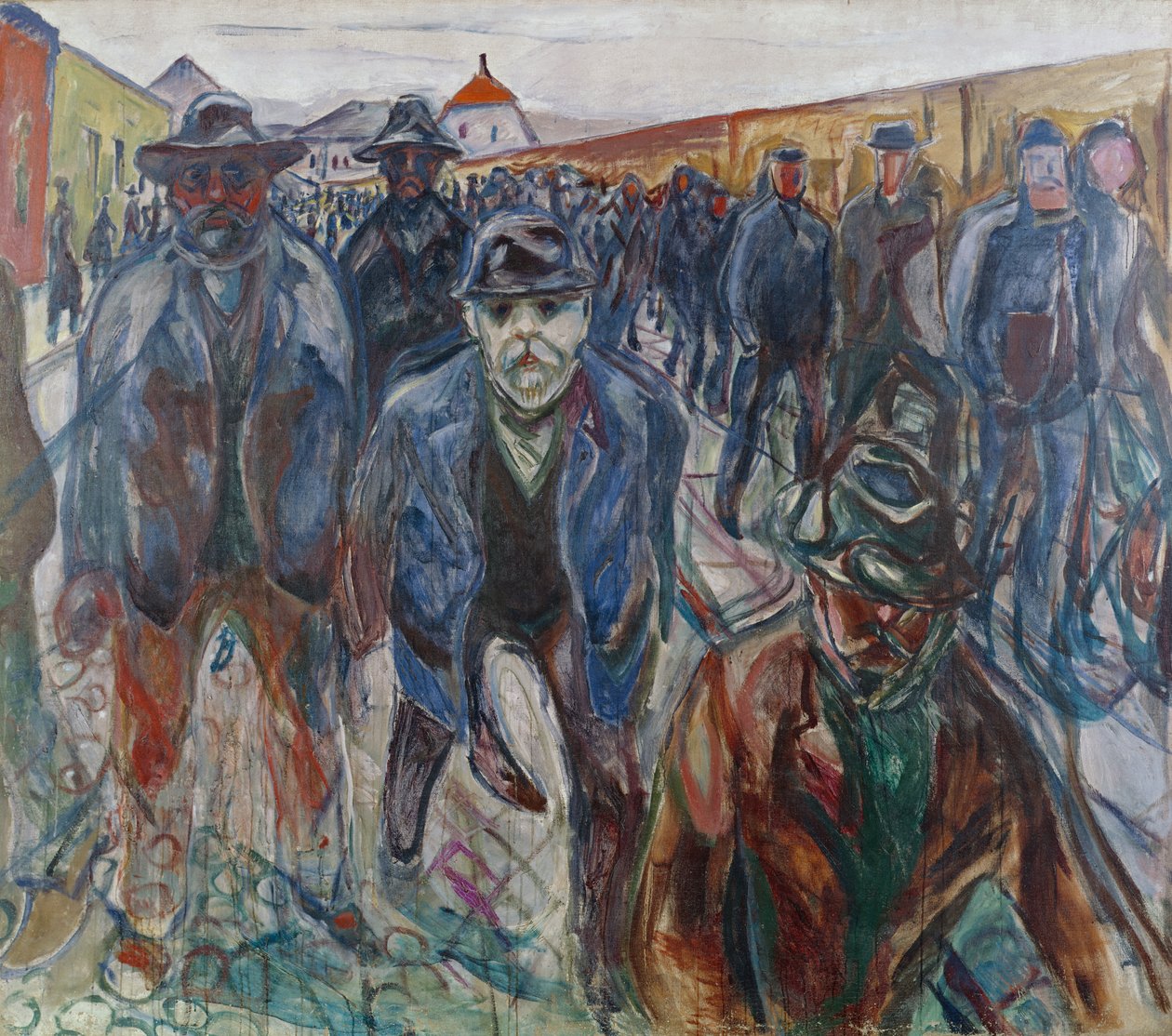 Hazafelé tartó munkások alkotó: Edvard Munch
