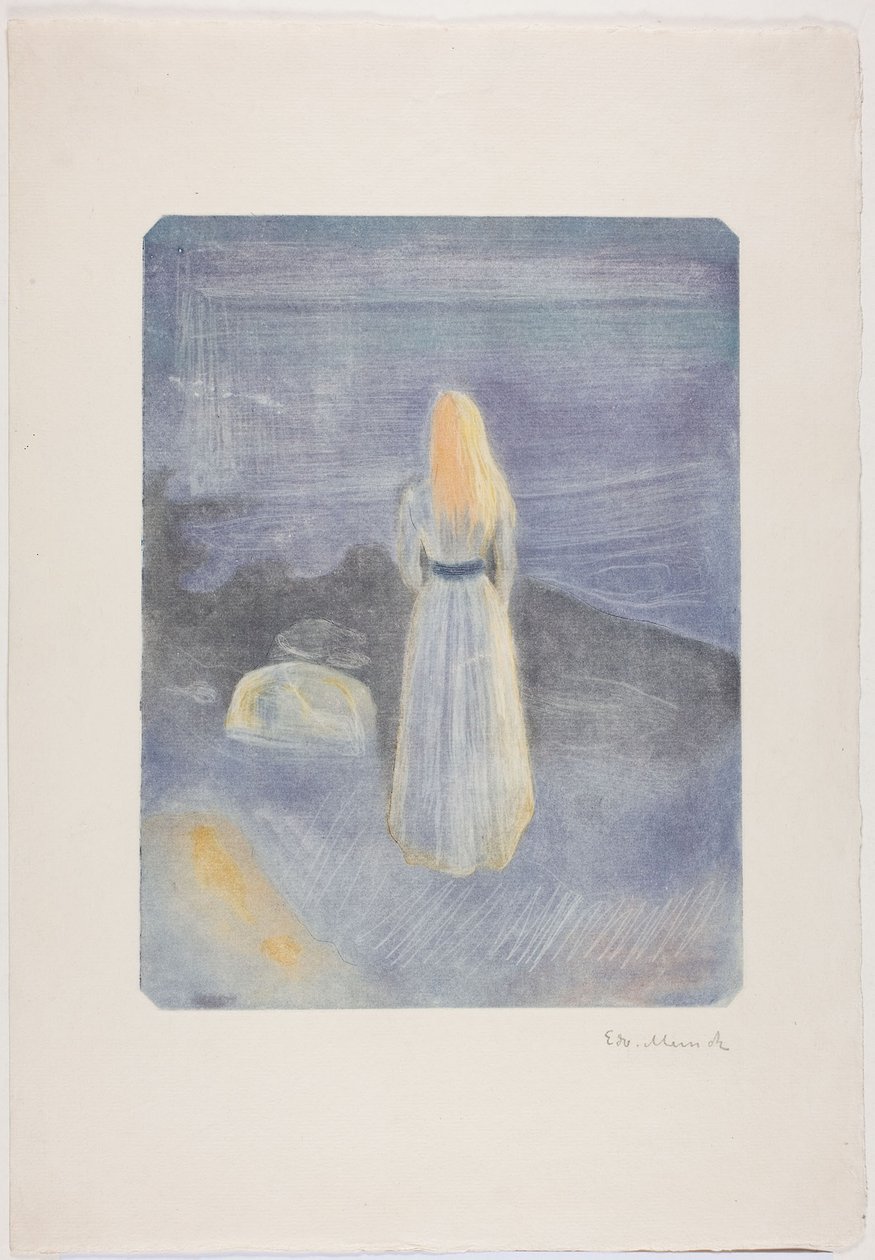 Fiatal nő a tengerparton alkotó: Edvard Munch