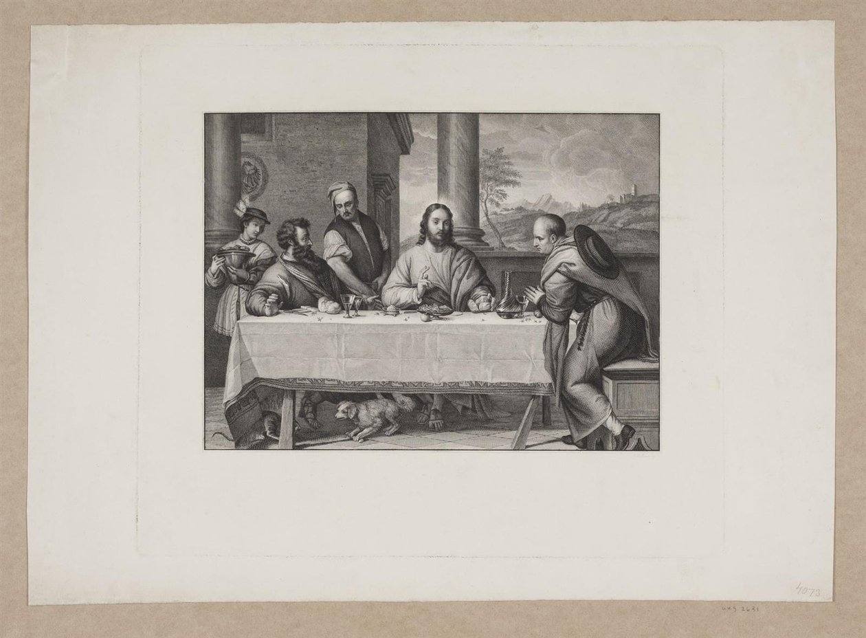 Krisztus és Emmaus alkotó: Edvard Sonne
