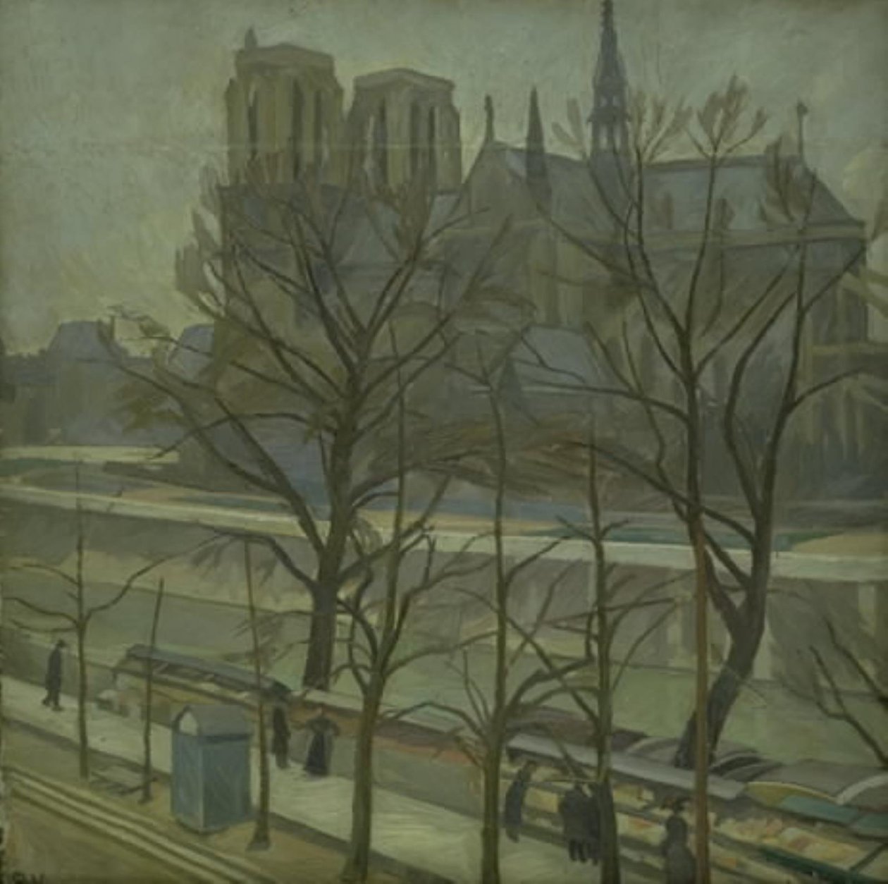 Quai de la Tournelle-ből, Párizsból alkotó: Edvard Weie