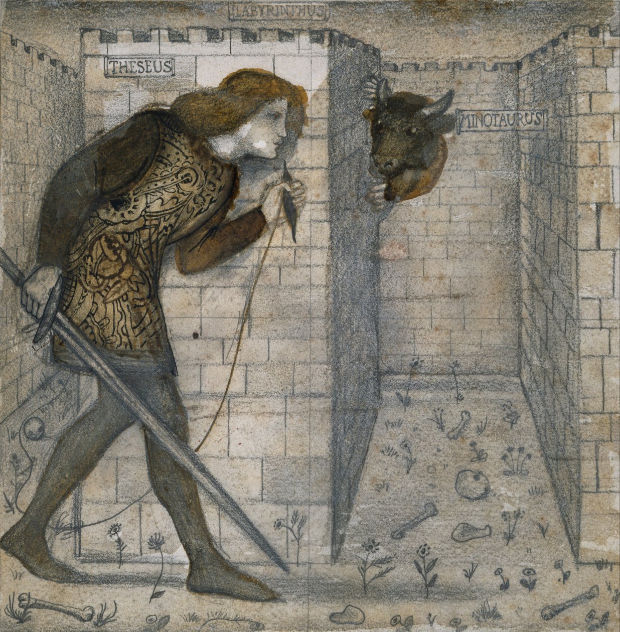 Csempe tervezés alkotó: Edward Burne Jones