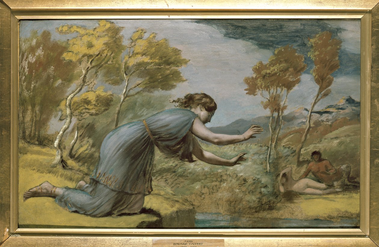 Psyche a Streamnél alkotó: Edward Calvert